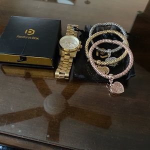 Watch and bracelet